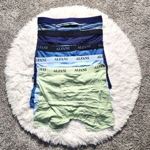 Alfani Men's Boxer Briefs Green/Navy 5 Pairs